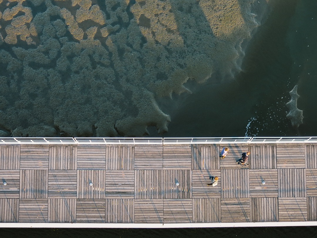 Aerial View of the Boardwalk