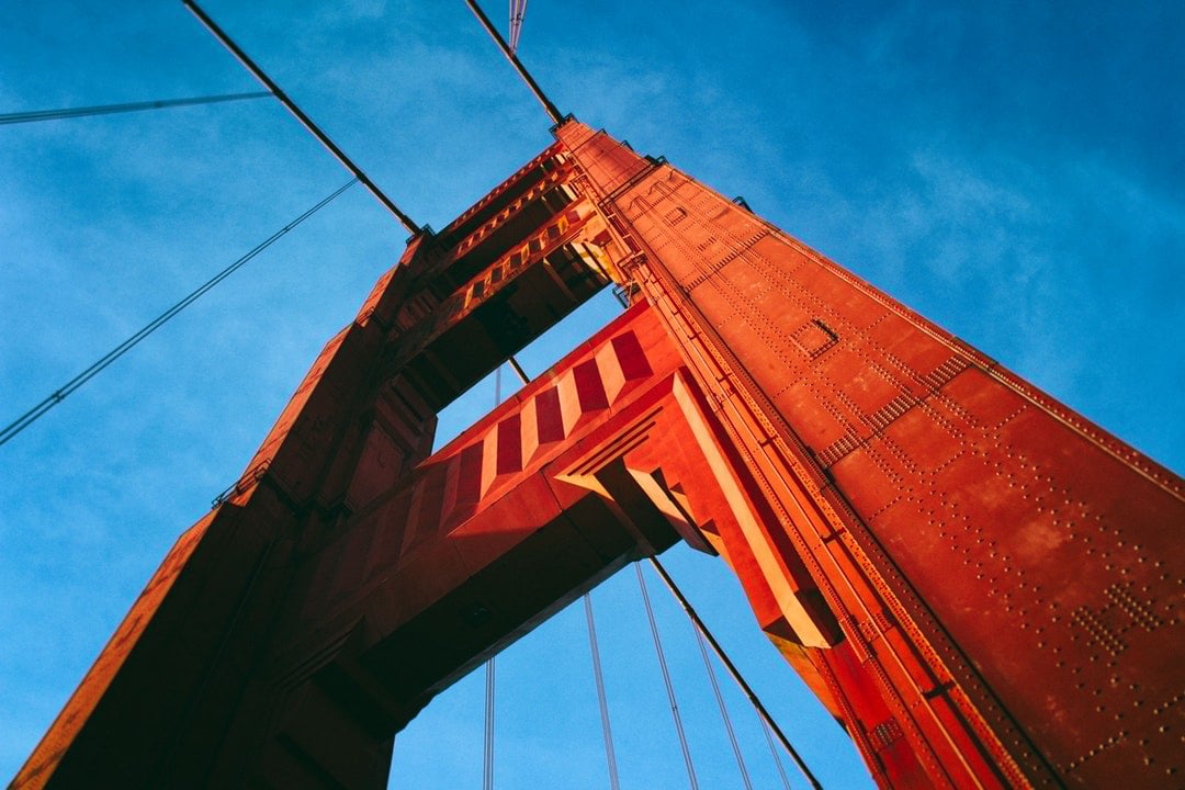 Low Angle View of Golden Gate Bridge