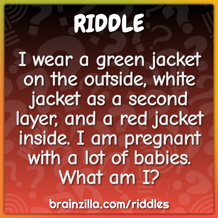 I wear a green jacket on the outside, white jacket as a second layer,...