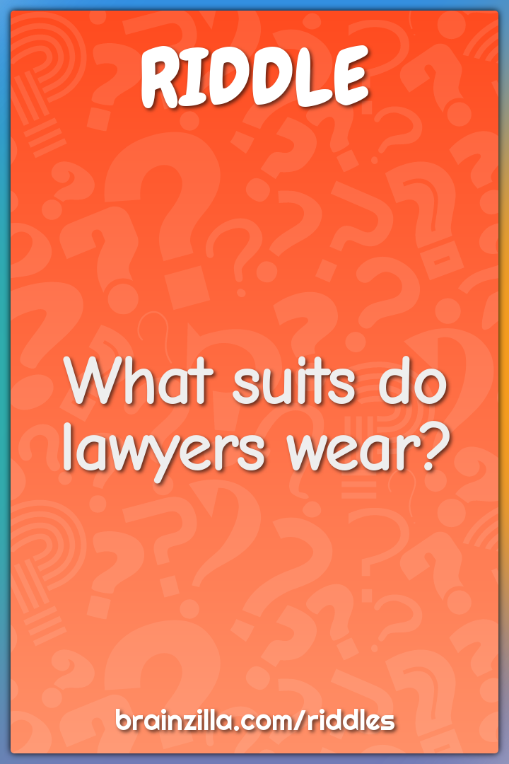 What suits do lawyers wear?