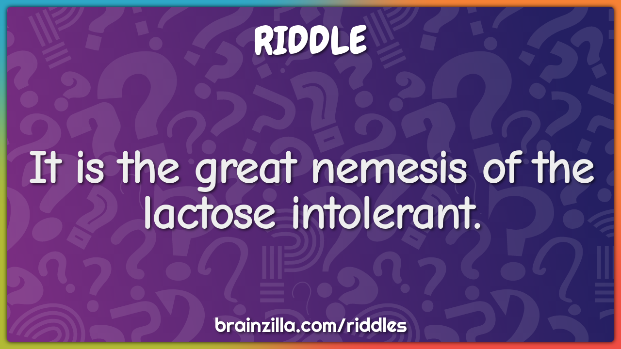 It is the great nemesis of the lactose intolerant.
