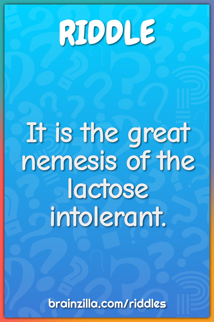 It is the great nemesis of the lactose intolerant.