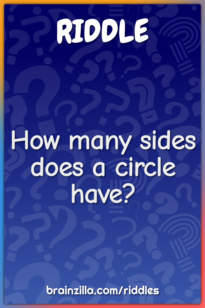 How many sides does a circle have?
