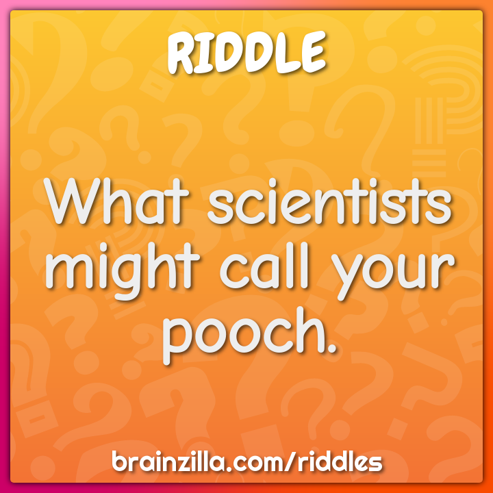 What scientists might call your pooch.