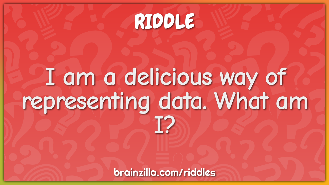 I am a delicious way of representing data. What am I?