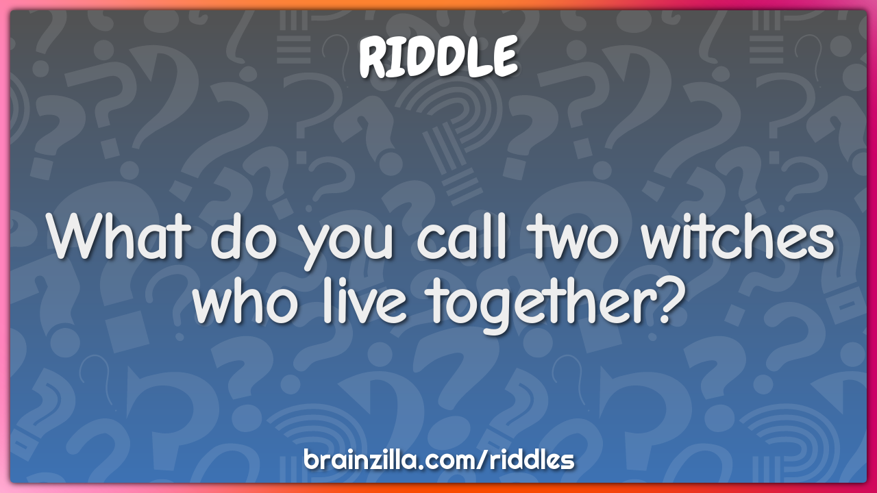 What do you call two witches who live together?