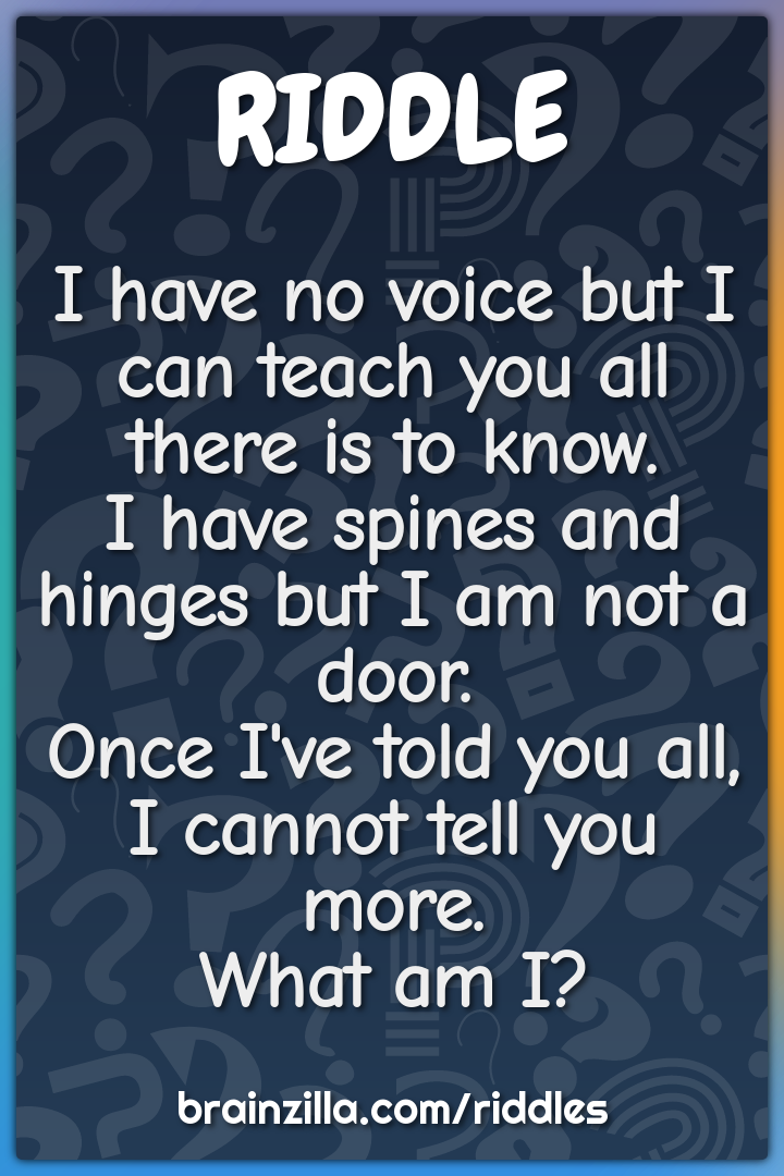 I have no voice but I can teach you all there is to know.  I have...